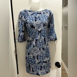 Lilly Pulitzer black blue dress. S.